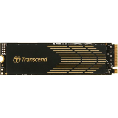 Твердотельный накопитель Transcend SSD MTE240S, 1000GB, M.2(22x80mm), NVMe 1.4, PCIe 4.0 x4, 3D TLC, R/W 3800/3200MB/s, IOPs 370 000/560 000, DRAM buffer 512MB, TBW 1700, DWPD 0.9 (5 лет)