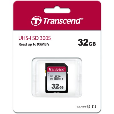 Карта памяти Transcend 32GB SDHC Class 10 UHS-I U1 R95, W45MB/s