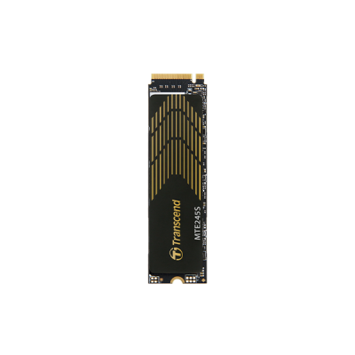 Твердотельный накопитель Transcend SSD MTE245S, 2000GB, M.2(22x80mm), NVMe 1.4, PCIe 4.0 x4, 3D NAND, R/W 5300/4600MB/s, IOPs 620 000/480 000, TBW 600, DWPD 0.33, 5 лет