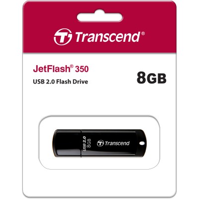 Флеш-накопитель Transcend 8GB JetFlash 350 (Black) USB 2.0