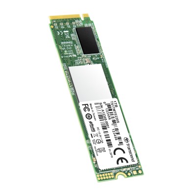 Твердотельный накопитель Transcend SSD MTE220S, 1024GB, M.2(22x80mm), NVMe 1.3, PCIe 3.0 x4, 3D TLC, R/W 3500/3200MB/s, IOPs 330 000/370 000, DRAM buffer 1024MB, TBW 2200, DWPD 1.2 (5 лет)