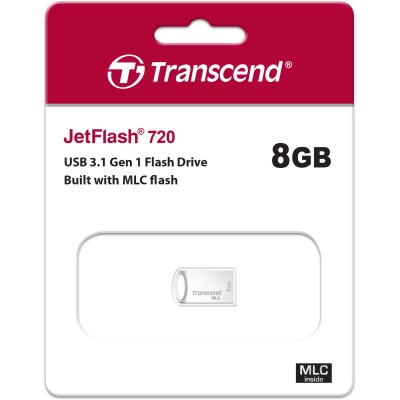 Флеш-накопитель Transcend 8GB JetFlash 720S (Silver) USB 3.1