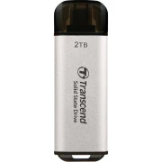 Флеш-накопитель Transcend External SSD ESD300C 2 TB, Type C, 10Gbps (3.2 Gen2), R/W 1050/950MB/s, 60.1x20x7.8 mm, 9g, Silver