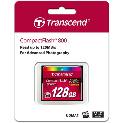 Карта памяти Transcend 128GB Compact Flash 800x