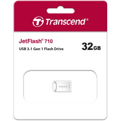Флеш-накопитель Transcend 32GB JetFlash 710S (Silver) USB 3.1 R/W 90/6 MB/s