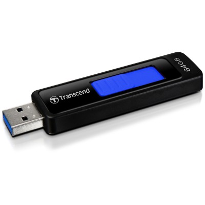 Флеш-накопитель Transcend 64GB JetFlash 760 (Black/Blue) USB 3.0