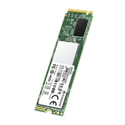 Твердотельный накопитель Transcend SSD MTE220S, 256GB, M.2(22x80mm), NVMe 1.3, PCIe 3.0 x4, 3D TLC, R/W 3300/1250MB/s, IOPs 190 000/300 000, DRAM buffer 256MB, TBW 550, DWPD 1.2 (5 лет)