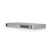 Коммутатор 16-port, Layer 2 PoE switch with a silent, fanless cooling system.42W total PoE availability