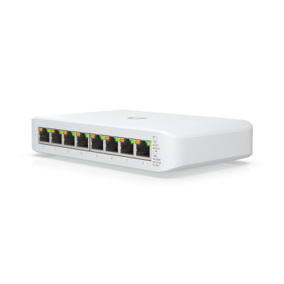 Коммутатор 8-port, Layer 2 PoE switch supporting silent fanless cooling. 52W total PoE availability