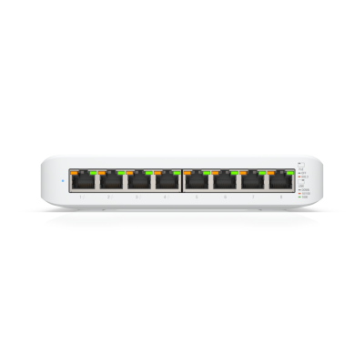 Коммутатор 8-port, Layer 2 PoE switch supporting silent fanless cooling. 52W total PoE availability