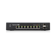 Коммутатор Gigabit switch with (8) RJ45 ports, (2) SFP ports, and a 150W power supply