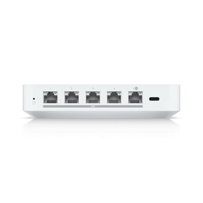 Маршрутизатор Multi-WAN, independent gateway featuring a 1.5GHz quad-core processor, 1x 2.5Gbps WAN and 4x 2.5Gbps LAN ports, with one of the LAN ports remappable to WAN