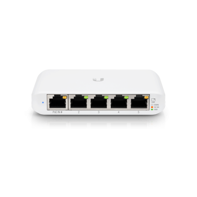 Коммутатор Compact, 5-port, Layer 2 switch that can be powered with PoE or a 5V USB-C adapter