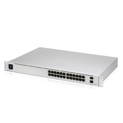 Коммутатор 24-port, Layer 3 switch supporting 10G SFP+ connections with fanless cooling