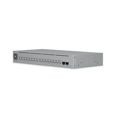 Коммутатор Networking interface, (12) GbE RJ45 ports (4) 1/2.5 GbE RJ45 ports (2) 10G SFP+ ports ; Total non-blocking throughput, 42 Gbps ; Switching capacity, 84 Gbps