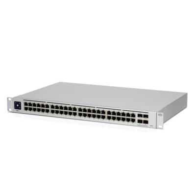 Коммутатор 48-port, Layer 3 switch supporting 10G SFP+ connections with fanless cooling