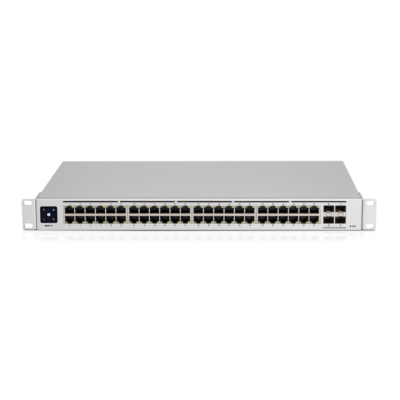 Коммутатор 48-port, Layer 3 switch supporting 10G SFP+ connections with fanless cooling