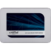 Твердотельный накопитель Crucial SSD MX500, 250GB, 2.5" 7mm, SATA3, 3D TLC, R/W 560/510MB/s, IOPs 95 000/90 000, DRAM buffer 256MB, TBW 100, DWPD 0.2, with adapter 9.5mm (12 мес.)