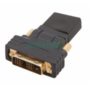 17-6812 ∙ Переходник штекер DVI-D - гнездо HDMI, поворотный REXANT ∙ кратно 10 шт